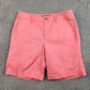Ralph Lauren Flat Front Shorts Women's Size 6 LRL Lauren Jeans Co Salmon Pink